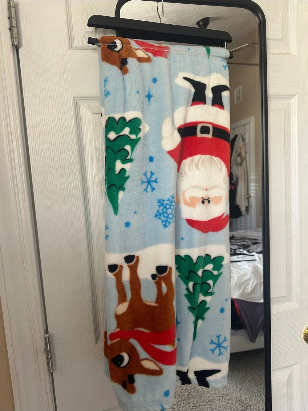 Rudolf the Red-Nosed Reindeer Plush Blanket NWOT